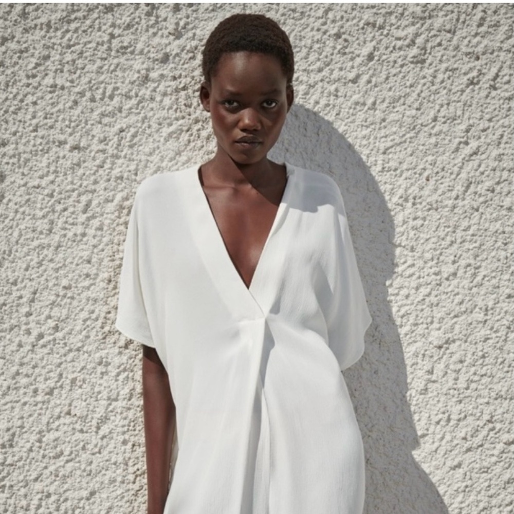 Zara Flowing Blouse with Pleats